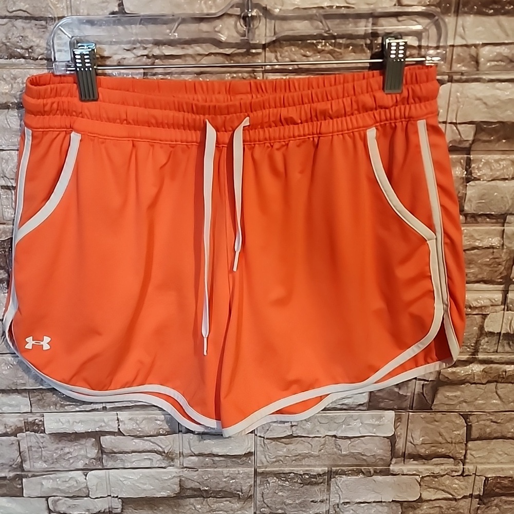 Under Armour Orange Athletic Shorts